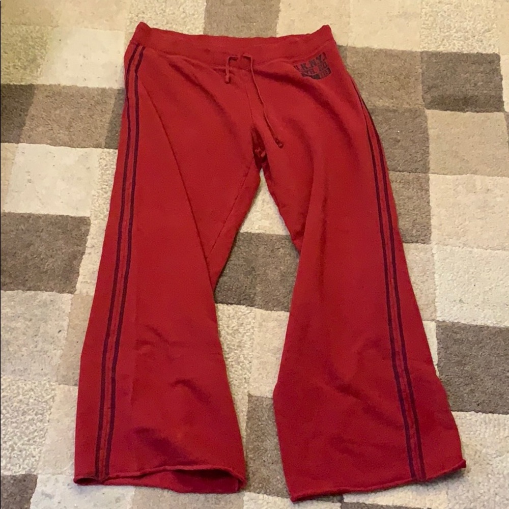 DKNY red sweatpants